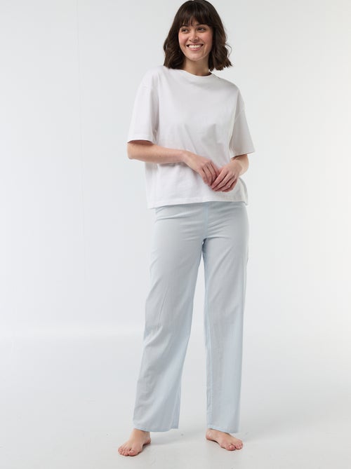 Poplin Pajama Pants - Kiabi