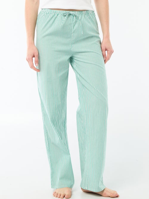 Poplin Pajama Pants - Kiabi