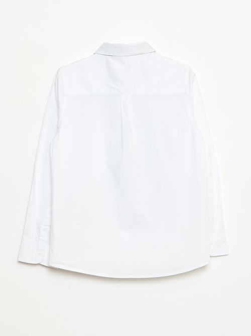 Poplin Shirt + Tie Set with Velcro - 2 pieces - Kiabi