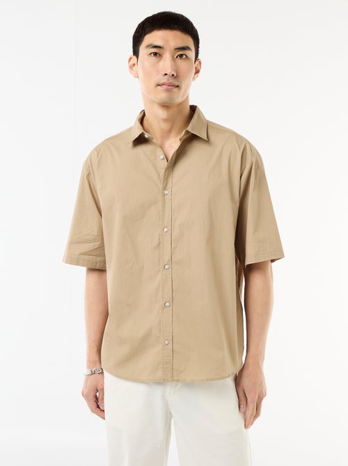 Poplin Short-Sleeved Shirt - Kiabi