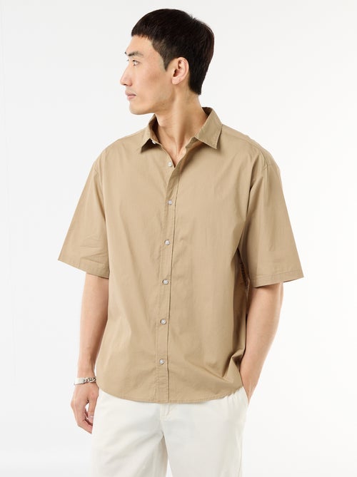 Poplin Short-Sleeved Shirt - Kiabi