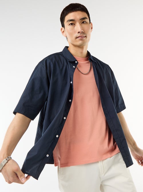 Poplin Short-Sleeved Shirt - Kiabi