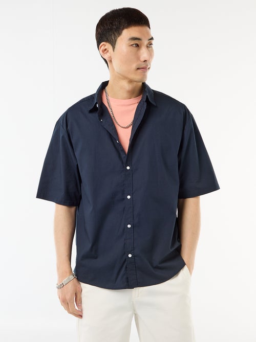 Poplin Short-Sleeved Shirt - Kiabi