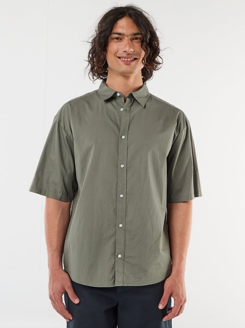 Poplin Short-Sleeved Shirt - Kiabi