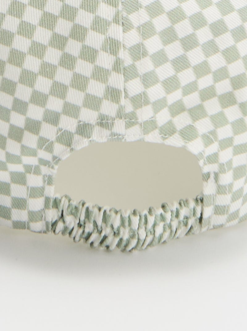 Printed baseball style cap Green - Kiabi