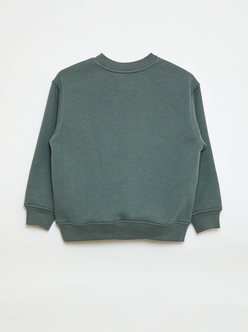 Printed Brushed Fleece Sweatshirt - Kiabi