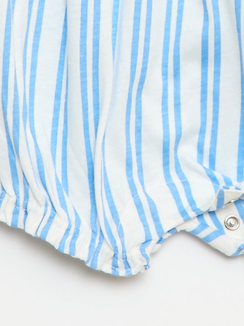 Printed cotton jersey romper - Kiabi