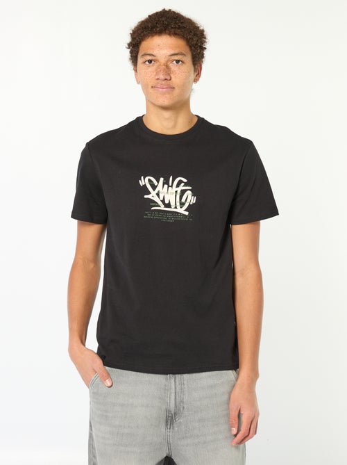 Printed Cotton T-Shirt - Kiabi