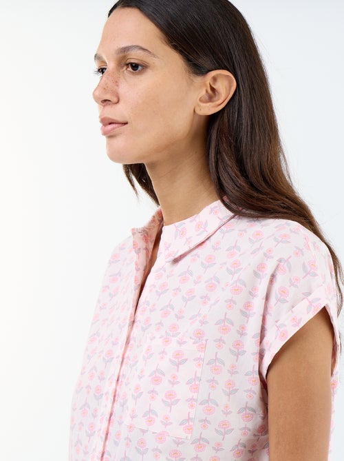 Printed Cotton Voile Nightdress - Kiabi