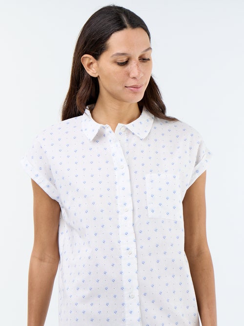 Printed Cotton Voile Nightdress - Kiabi