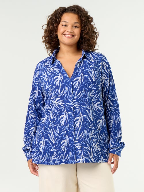 Printed Crêpe Blouse - Kiabi Printed Crêpe Blouse - Kiabi