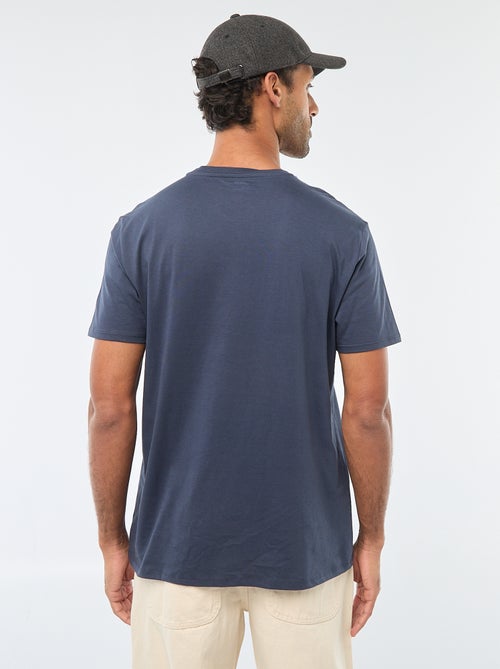 Printed Crew Neck Short Sleeve T-Shirt - Kiabi