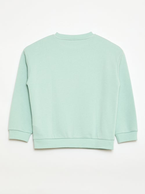Printed crew neck sweatshirt - Kiabi