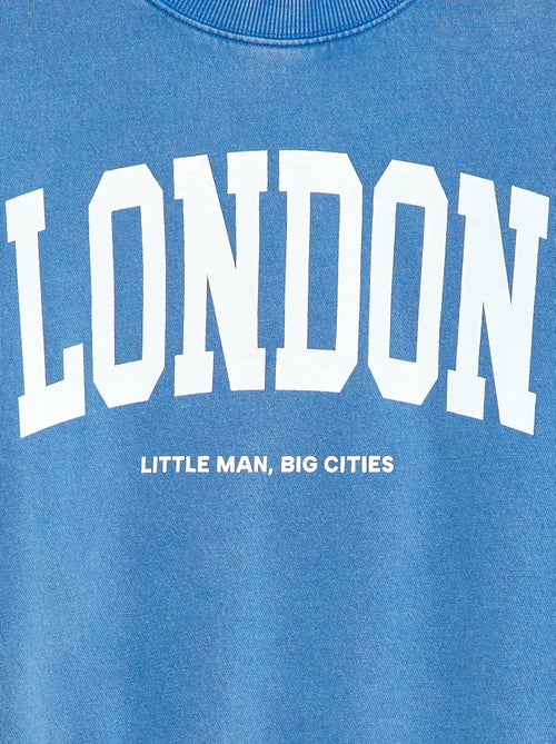 Printed Crew Neck Sweatshirt - Kiabi