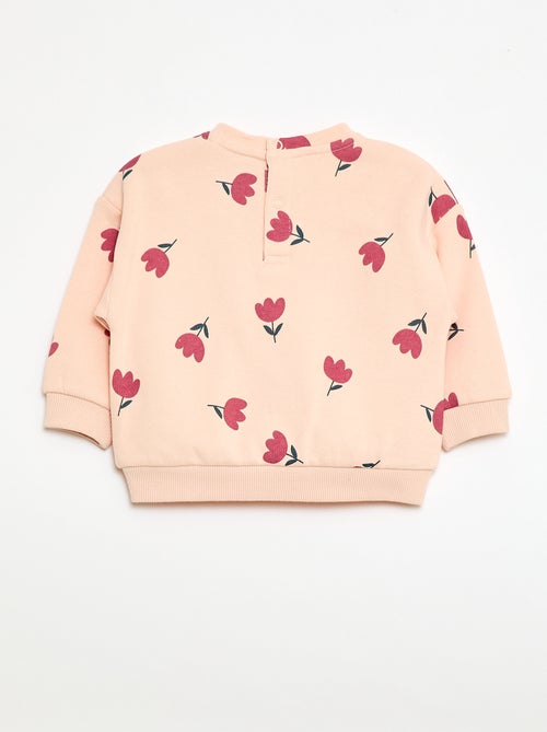 Printed Crew Neck Sweatshirt - Kiabi