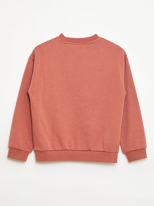 Printed crew neck sweatshirt - Kiabi