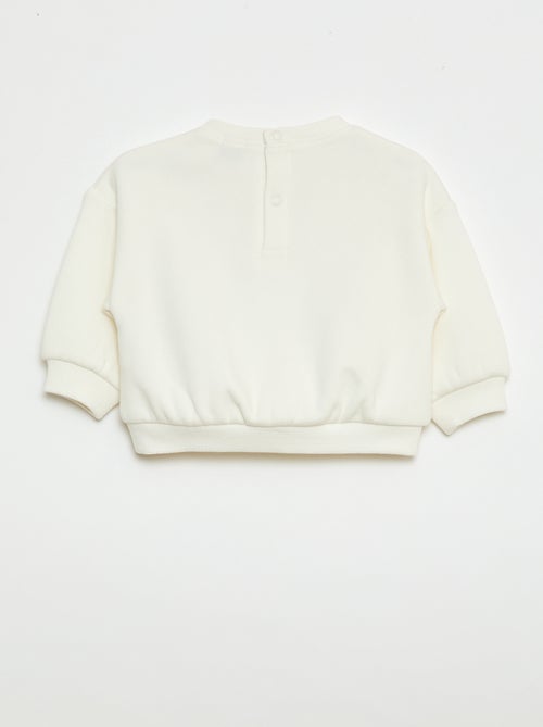 Printed Crew Neck Sweatshirt - Kiabi