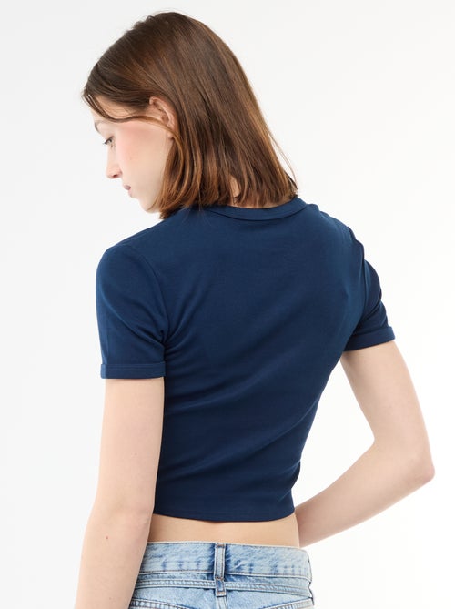 Printed Cropped T-shirt - Kiabi