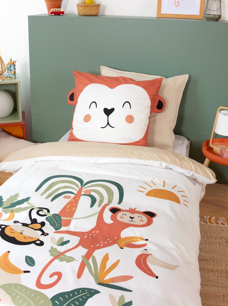 Printed Duvet Cover (140 x 200 cm) - Single White - Kiabi