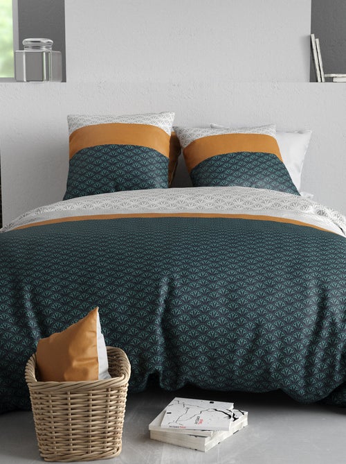 Printed Duvet Cover Set + 2 Pillowcases - Double - Kiabi