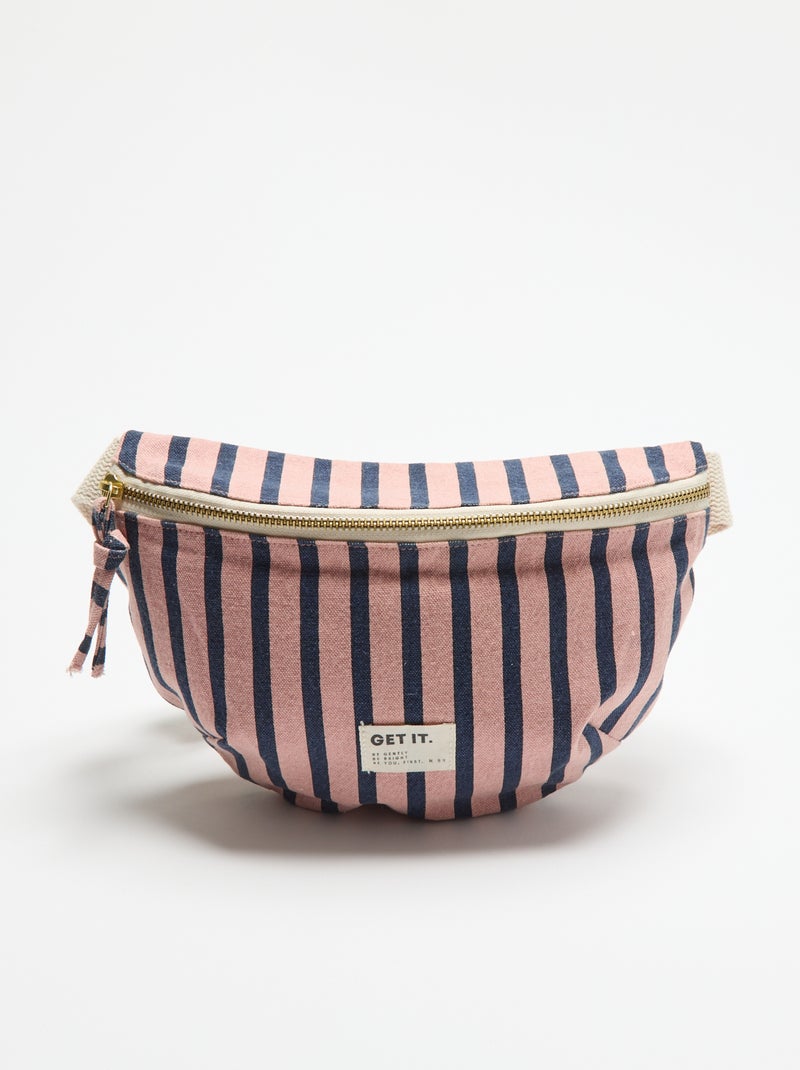 Printed Fabric Belt Bag Pink - Kiabi