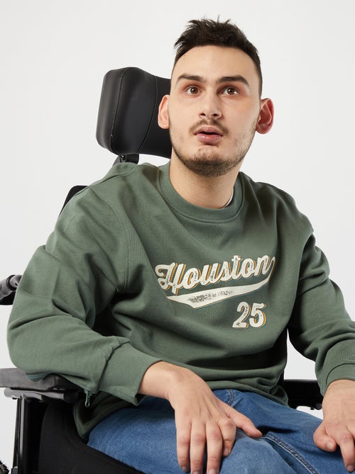 Printed Fleece Sweatshirt - Easy-Dressing Collection - Kiabi