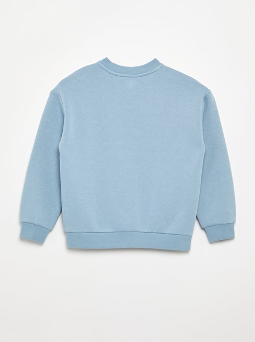 Printed fleece sweatshirt - easy-to-wear collection - Kiabi