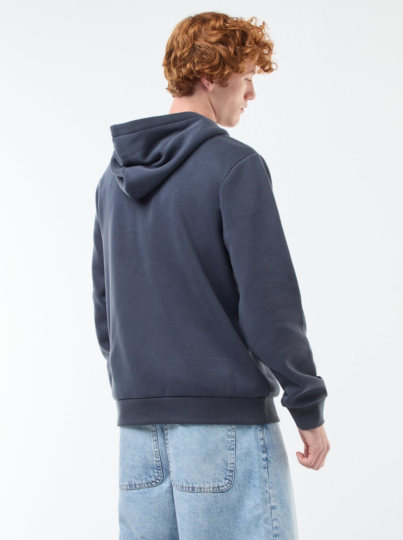 Printed Fleece Sweatshirt Blue - Kiabi
