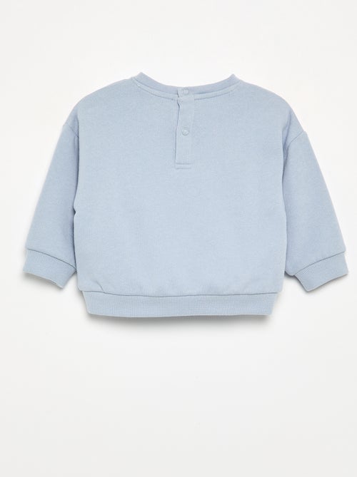Printed Fleece Sweatshirt - Kiabi Printed Fleece Sweatshirt - Kiabi