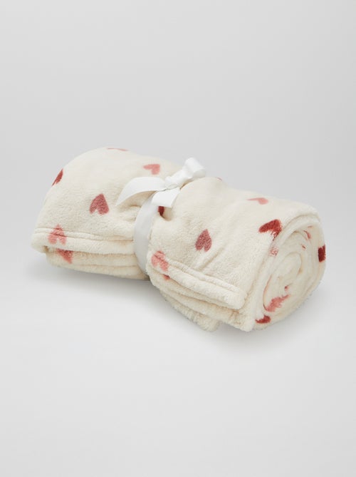 Printed Fleece/Plush Blanket - Kiabi