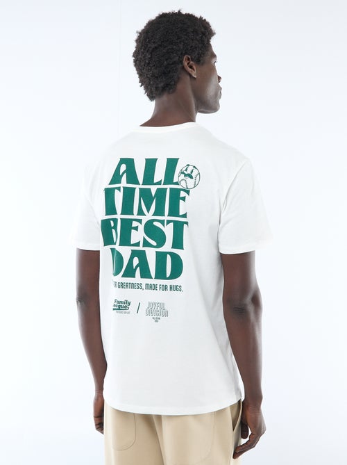 Printed Front and Back Short-Sleeve Jersey T-shirt - Kiabi