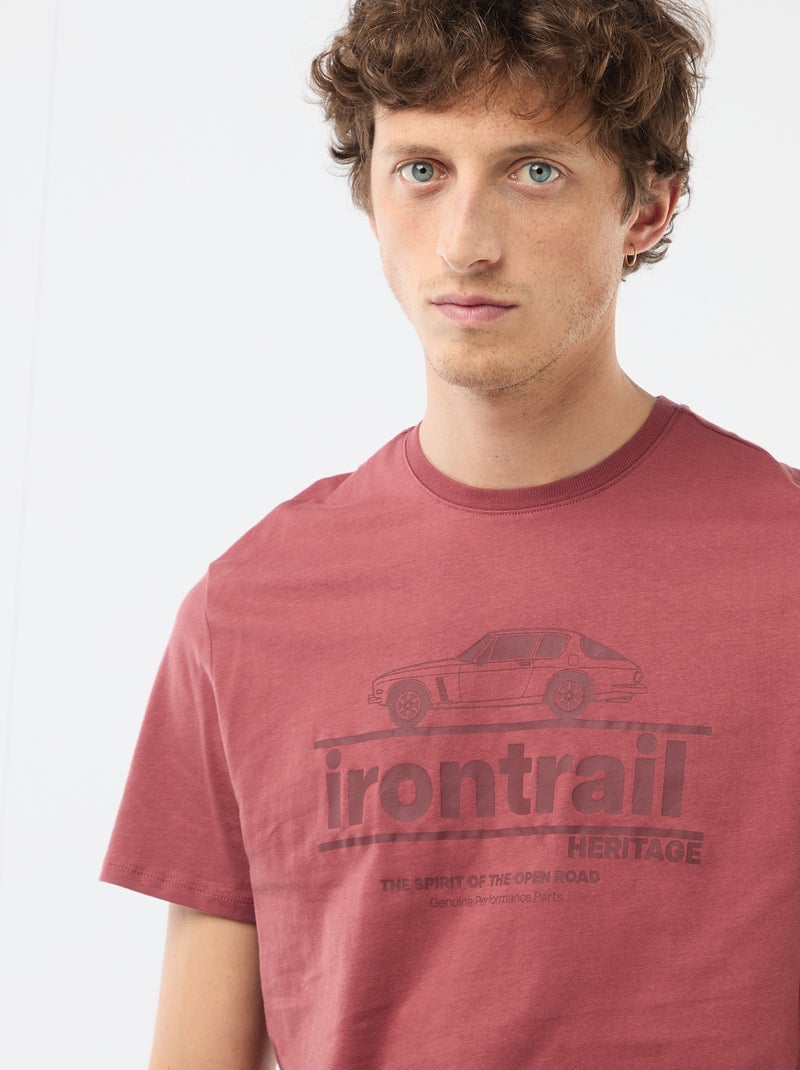 Printed Graphic T-shirt Red - Kiabi