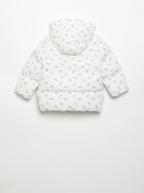 Printed Hooded Padded Puffer Jacket - Kiabi