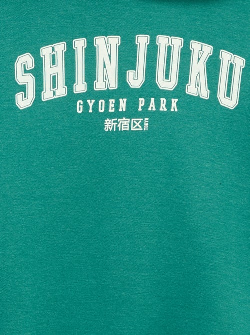 Printed Hooded Sweatshirt - Kiabi