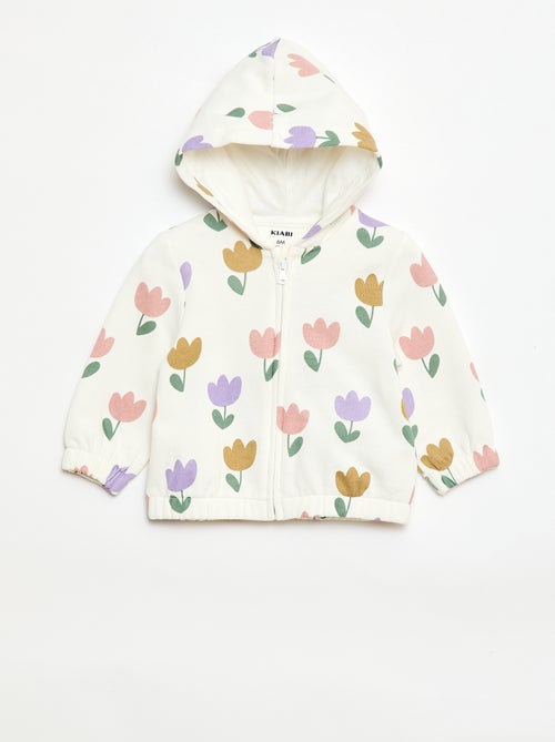 Printed Hooded Sweatshirt - Kiabi