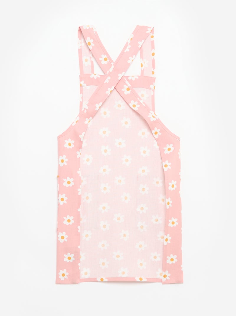Printed Japanese Kitchen Apron Pink - Kiabi