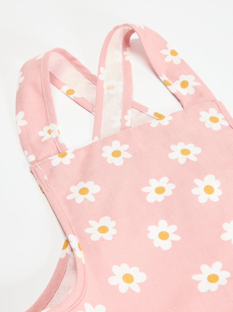 Printed Japanese Kitchen Apron Pink - Kiabi