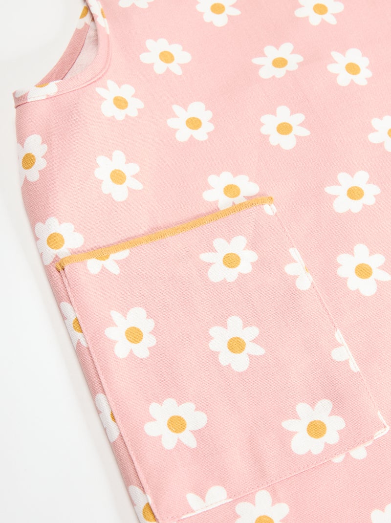 Printed Japanese Kitchen Apron Pink - Kiabi