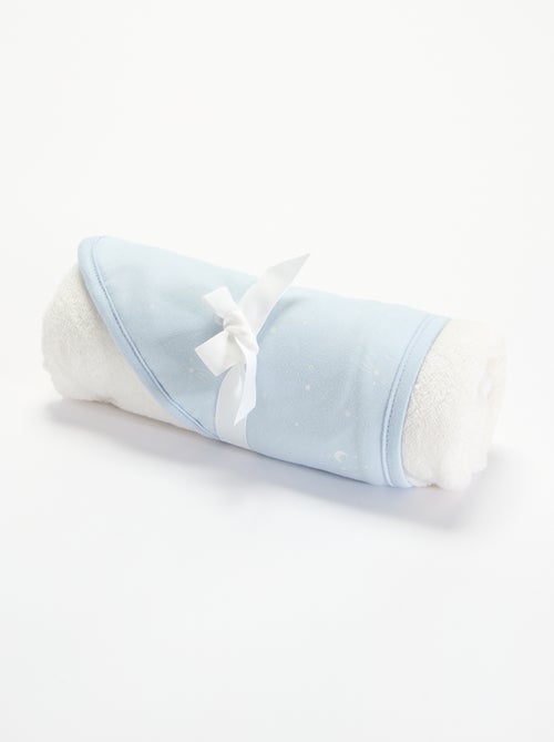 Printed jersey cotton and fleece blanket - Kiabi