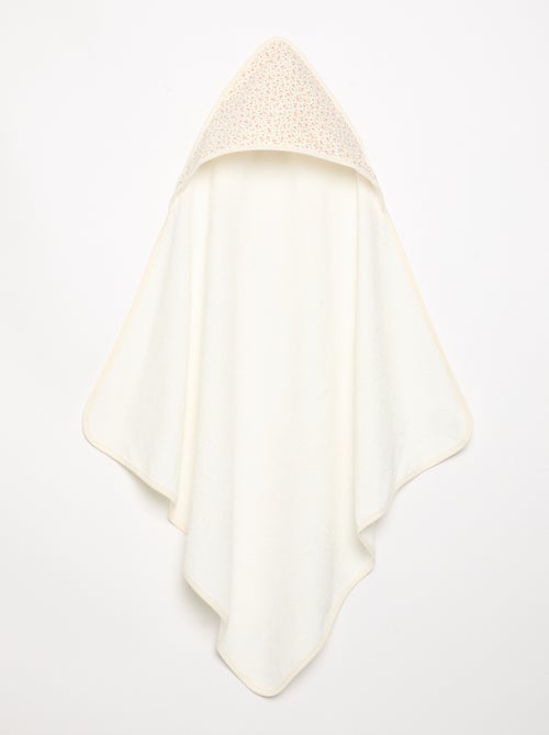 Printed jersey cotton and fleece blanket - Kiabi