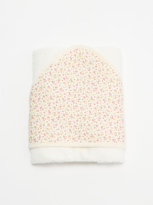 Printed jersey cotton and fleece blanket - Kiabi