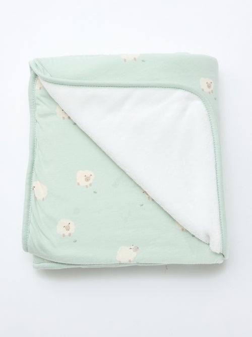 Printed Jersey Cotton Blanket - Kiabi