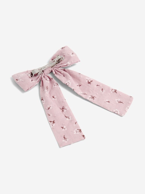 Printed Large Bow Hair Clip - Kiabi