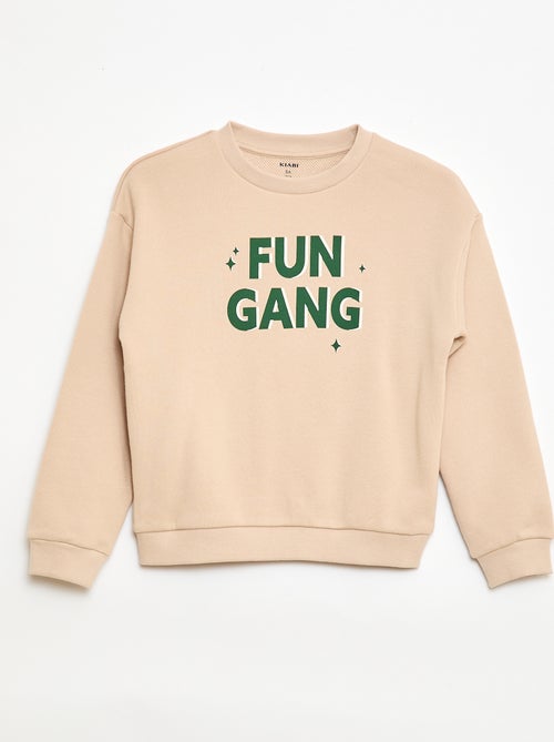 Printed Light French Terry Sweatshirt - Kiabi