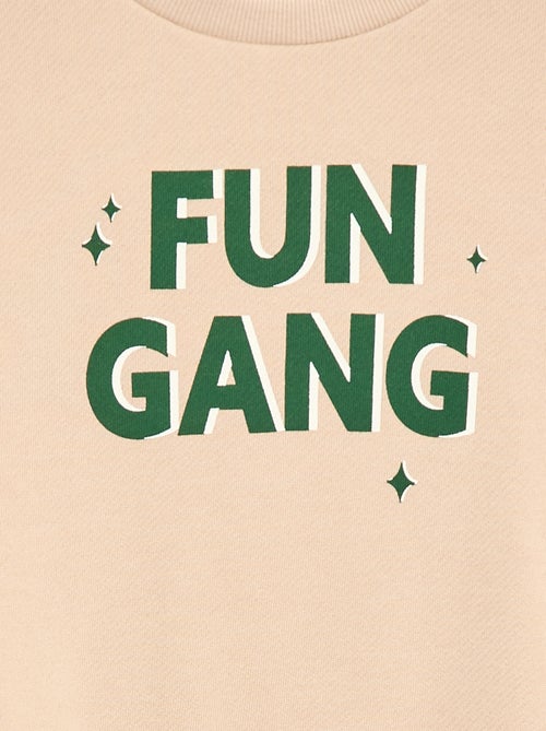 Printed Light French Terry Sweatshirt - Kiabi