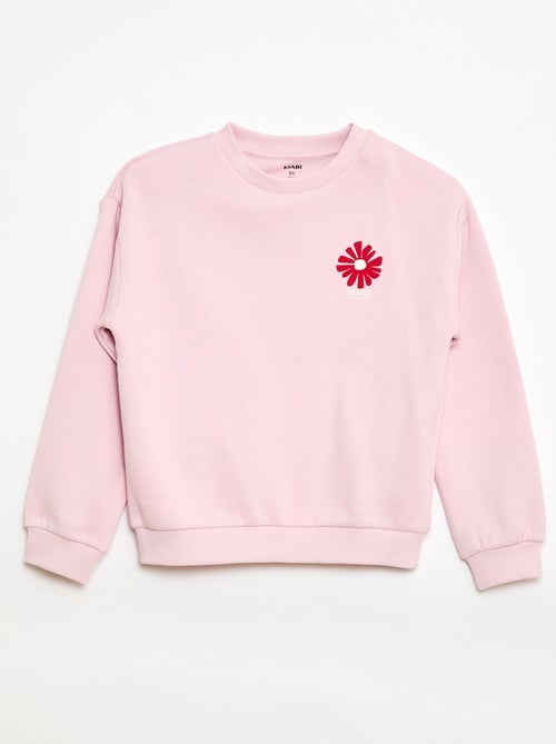 Printed Light French Terry Sweatshirt - Kiabi Printed Light French Terry Sweatshirt - Kiabi
