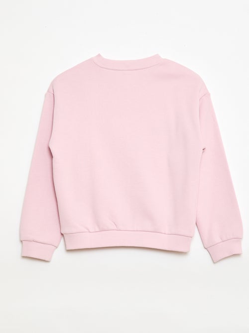 Printed Light French Terry Sweatshirt - Kiabi Printed Light French Terry Sweatshirt - Kiabi