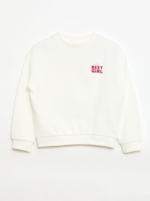 Printed Light French Terry Sweatshirt - Kiabi