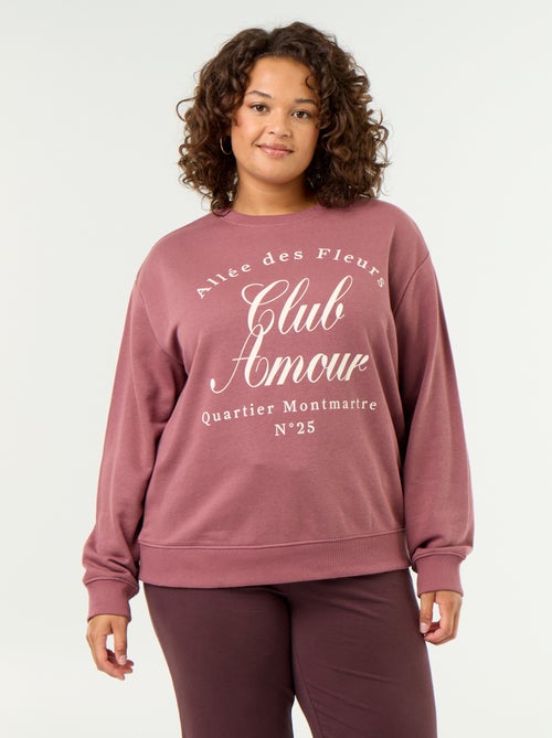 Printed Lightweight French Terry Sweatshirt - Kiabi