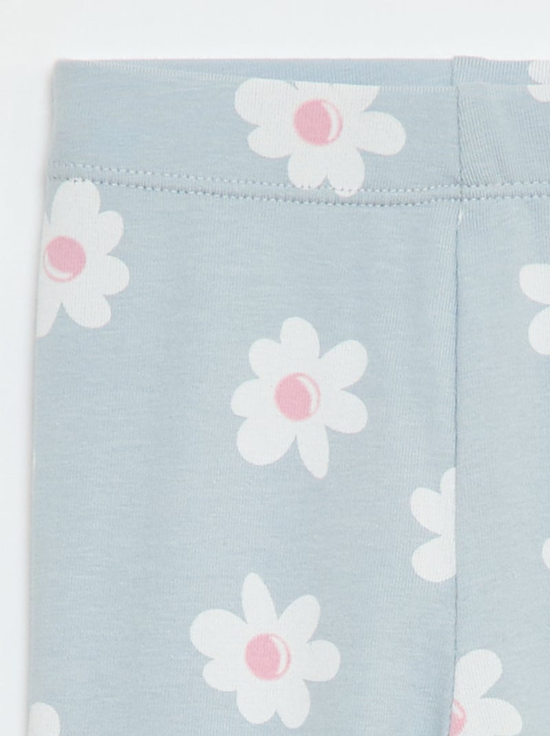 Printed Long Leggings Grey - Kiabi